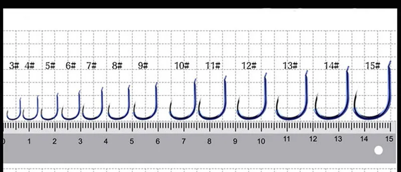 Рыболовный крючок с зазубриной из высокоуглеродистой стали, рыболовный крючок с отверстием для рыболовных принадлежностей 3#-15