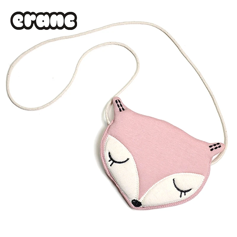 Lovely Children one shoulder bag coin purse cute fox girls messenger