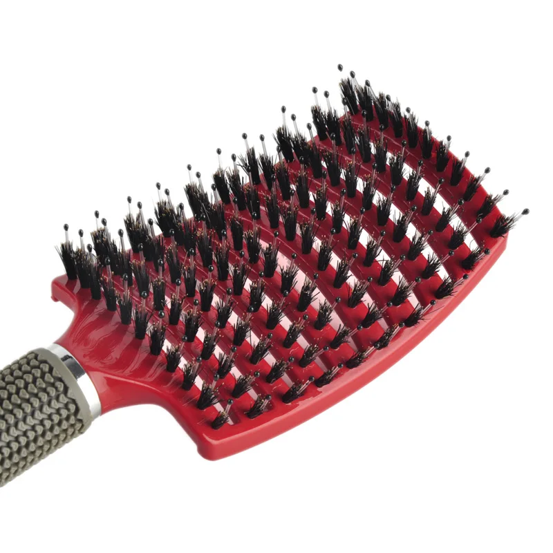 Hair Comb Scalp Massage Comb Hairbrush Bristle&Nylon Women Wet Curly Detangle for Salon Hairdressing Styling Tools Hair Brush Hair Comb Scalp Massage Comb Hairbrush Bristle&Nylon Women Wet Curly Detangle for Salon Hairdressing Styling Tools Hair Brush