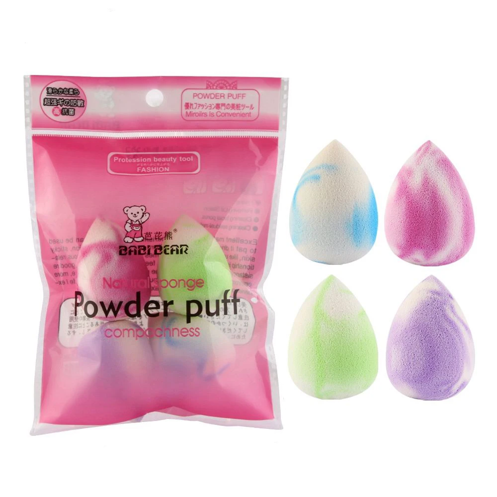 

4/6Pcs/Set Different Shapes Drop Gourd Cosmetic Puff Powder Smooth Foundation Sponge Makeup Tools