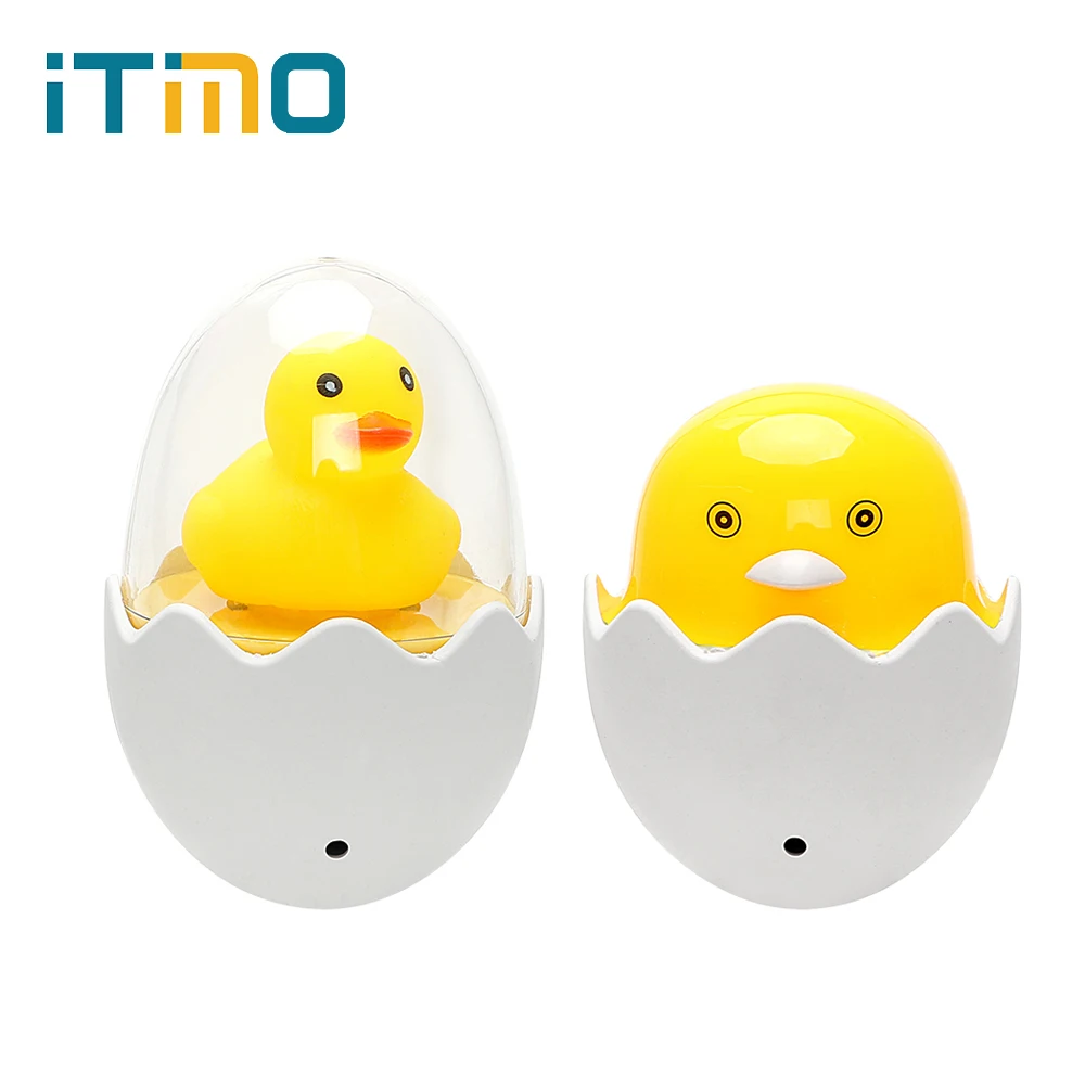 

iTimo LED Night Light Socket Lamp Remote Control US EU Plug Yellow Duck Adjustable Brightness Cute Timing AC 110-220V Soft