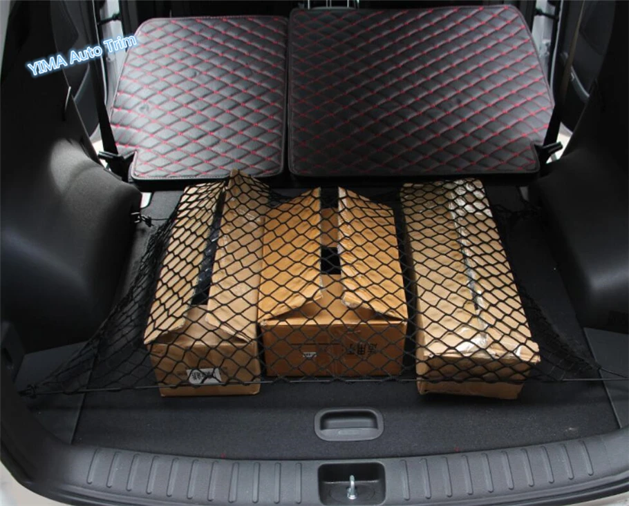 

Lapetus Car Styling Rear Tail Trunk Luggage Storage Net String Bag Mesh Net Cover Kit Fit For Hyundai Tucson 2016 2017 2018 2019