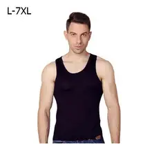 Лето мужской camiseta одежда Стрингер Расширенный без рукавов майки мужские Модальные футболки жилет плюс размер-5XL 6XL 7XL