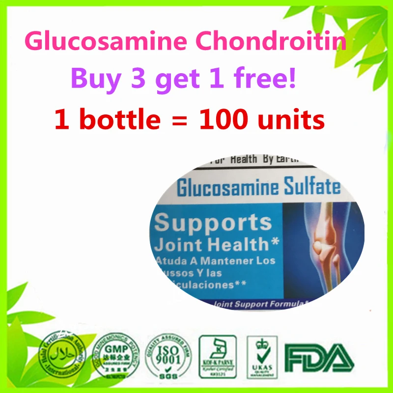 

Double Strength Glucosamine, Chondroitin & MSM Joint Soother-100 unit (Buy 3 Get 1 Free)