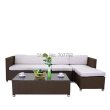 Современный стиль ротанговая мебель патио терраса диван набор