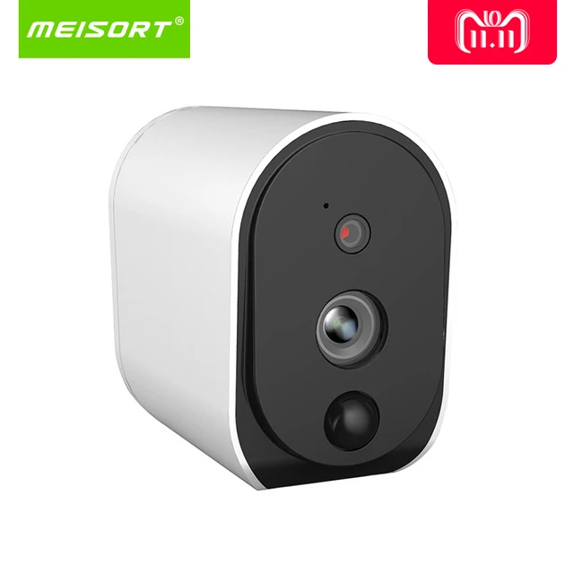 

Meisort Wireless Battery IP Camera 1080P Outdoor Full HD Wifi Camera Weatherproof Indoor Security WiFi IP Cam
