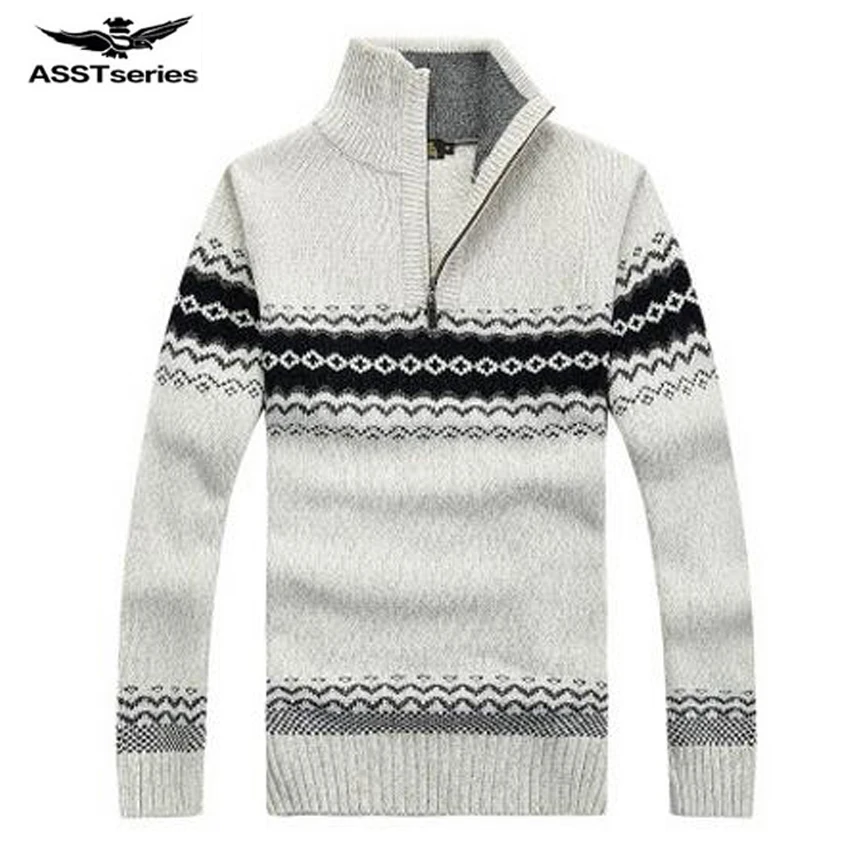 AFS джип 2019 осень и зима для мужчин's повседневное пуловеры для фитнеса свитер мужской новый стиль с длинным рукавом Вертикальный Воротник 73