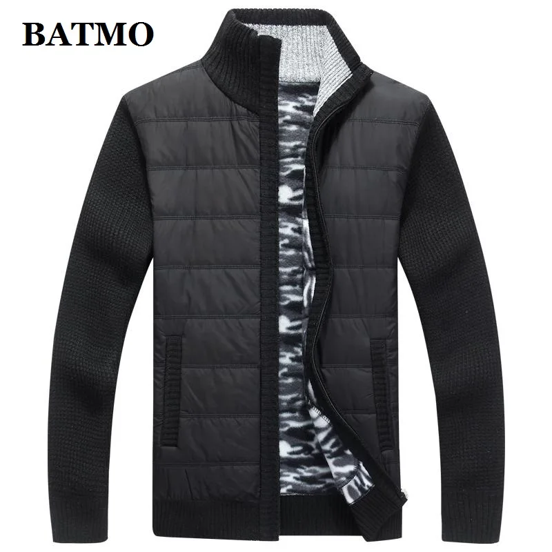 BATMO Новое поступление осенний высококачественный повседневный черный мужской свитер, мужские свитера куртки, большие размеры M-XXXL 9906