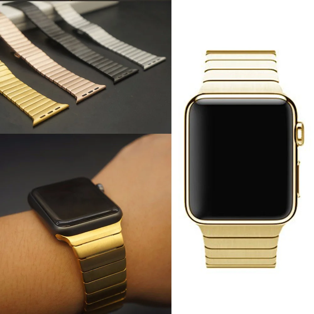 SolidStainlessSteelMetalStrapForAppleWatchSeries123Unique