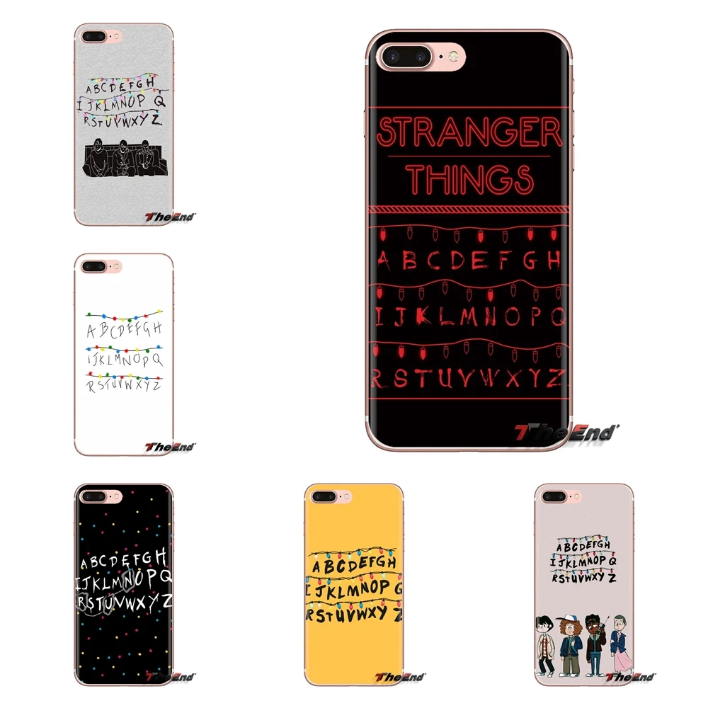 

For Huawei Mate Honor 4C 5C 5X 6X 7 7A 7C 8 9 10 8C 8X 20 Lite Pro Stranger Things Alphabet Lights Soft Transparent Shell Covers