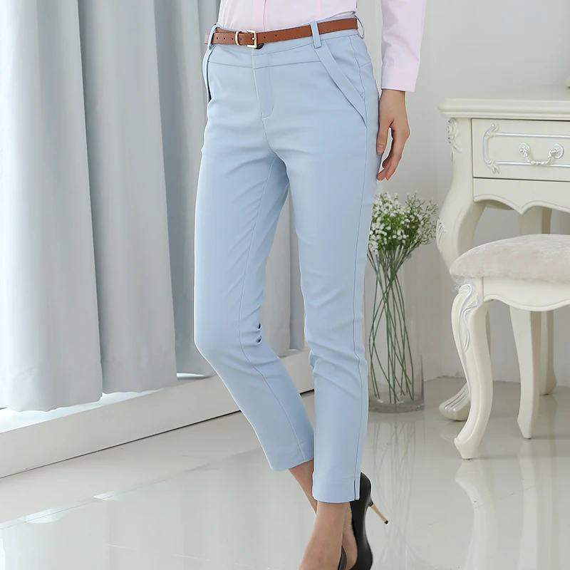 Sky blue pants women's Clearance