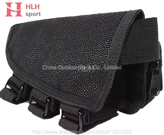 

Tactical Military Rifle Stock Ammo Pouch Holder Cheek Leather Pad Hunting Bag for Airsoft Hunting Accessory