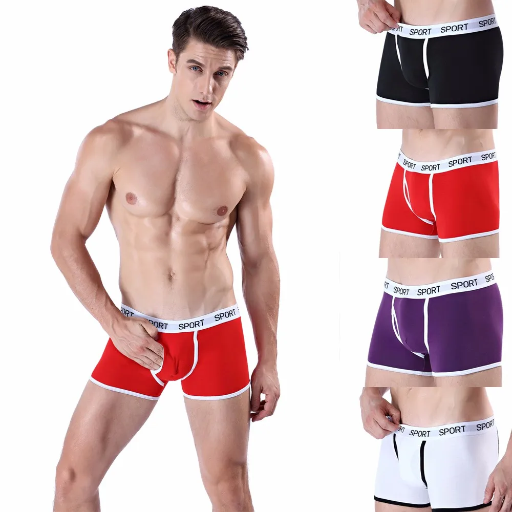 

Men's Underwear New Sexy Letter Printed Low Waist Sport Soft and Comfortable Stretch Breathable Fashion Casual Daily Boxer #Z