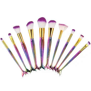 

New Design Makeup Brush Set Colorful Nylon Powder Foundation Eyebrow Cosmetice Brush 5pcs 7PCS 10PCS Levert Dropship 3AP21