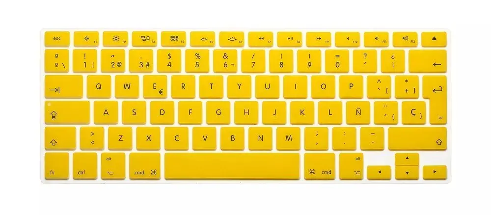 Испанская версия ЕС силиконовые водонепроницаемые чехлы для клавиатуры Скины протектор для Macbook Air 13 Pro 13 15 17 для Mac book A1466 A1502