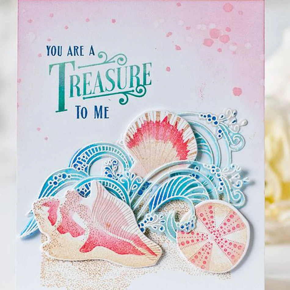 

YaMinSanNiO Metal Cutting Dies New 2019 Waves Craft Dies Scrapbooking Album Embossing Die Cut Card Making Metal Dies Decor