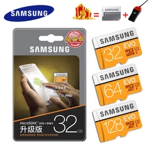 SAMSUNG Micro SD карта 128 ГБ 256 ГБ 64 ГБ 32 ГБ 512 ГБ 100 Мб карта памяти Microsd флэш TF карты Mini U1 U3 4K EVO для сотового телефона