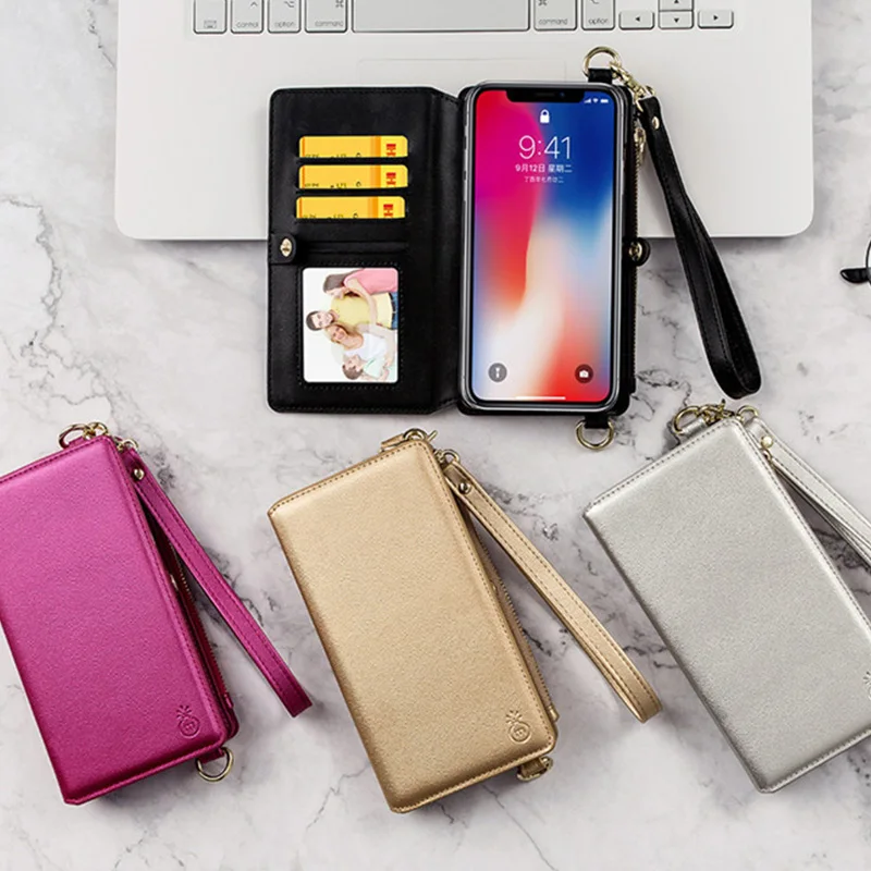 

New Mobile Phone Bag Wallet Multifunctional Protective Crossbody Bag for IPhone popsocket for mobile phones