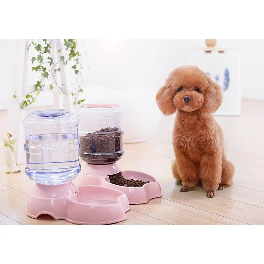 3.8L Pet Automatic Feeder Dog Cat Drinking Bowl For Dog Water Drinking Cat Feeding Large Capacity Dispenser Pet Cat Dog