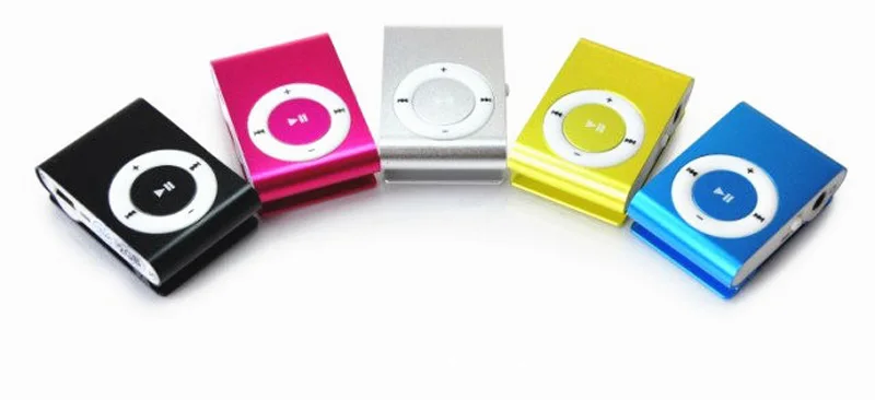 8 шт. цветов 1 Гб Поддержка Micro SD TF мини зажим металлический USB MP3 музыкальный