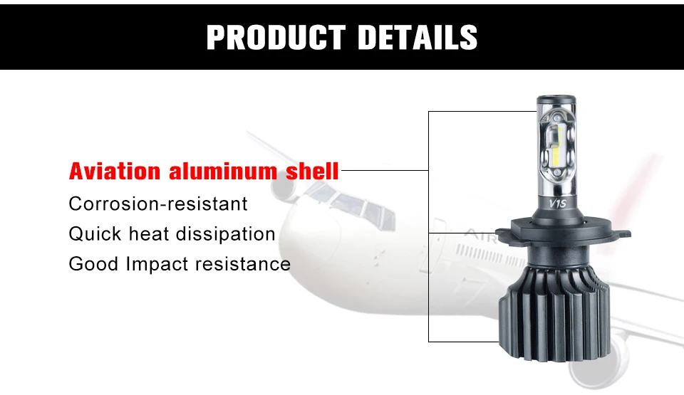 Foxcncar H7 H4 LED Car headlight Bulb H1 H11 H8 H9 9004 HB3 mini Lamp 9005 HB3 9006 ZES Chip 24V 12000lm 72W 6500K 12V Auto Lamp (6)