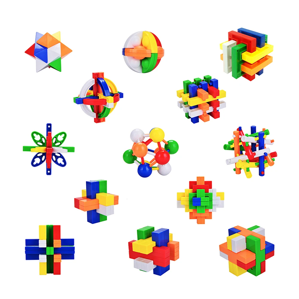 

New Design IQ Brain Teaser Kong Ming Lock 3D Wooden Interlocking Burr Puzzles Game Intellectual Educational Toy For Adults Kids