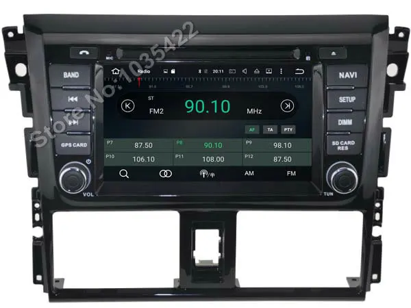 Clearance Android 8.0 CAR Audio DVD player FOR TOYOTA YARIS 2014 gps Multimedia head device unit receiver BT WIFI 19