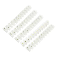Promotion! 5 Pcs X3-0512 400V 5A 12 Position 2 Row Plastic Screw Terminal Block