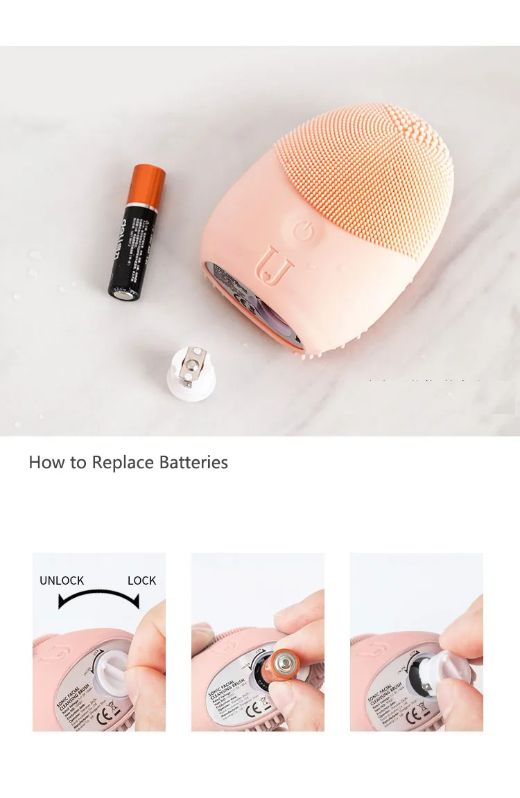 Newest Xiaomi JORDAN & JUDY Face Cleaning Mini Electric Massage Brush Washing Machine Waterproof Silicone Deeply Cleansing Tools (11)
