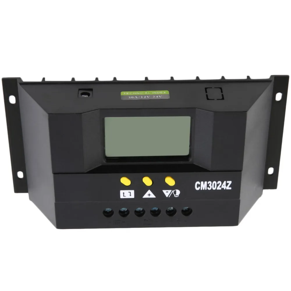 

CM3024Z 30A 12/24V Solar Regulator Charge Controller PWM Charge Mode LCD Solar Panels Genetator Voltage Current Controller