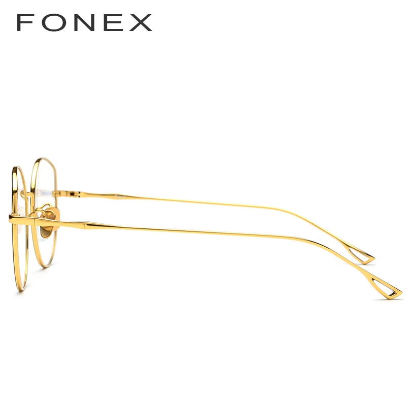 FONEX чистый Титан оптические очки Новинки для женщин негабаритные солнцезащитные