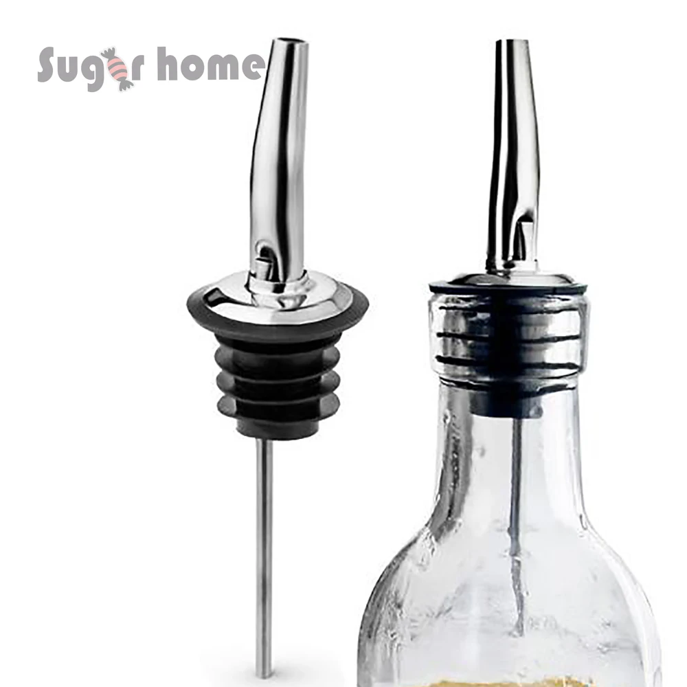 5 Pieces New 304Stainless Steel Liquor Spirit Pourer Free Flow Wine