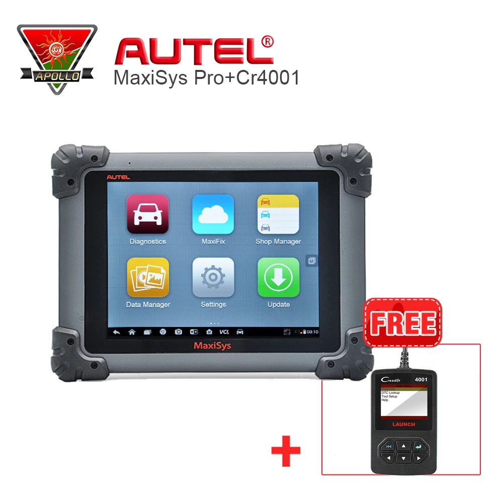 

AUTEL MaxiSYS MS908 Pro + J2534 Diagnostic & ECU Programming Scan Tools +Free Gifts Creader 4001