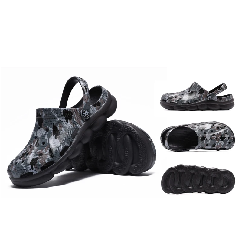 Hole Shoes Male Men Sandals crocse Clogs Sandalias Hombre croc Sandles Mens Sandals Men Shoes Summer Slippers sandalet New 2019
