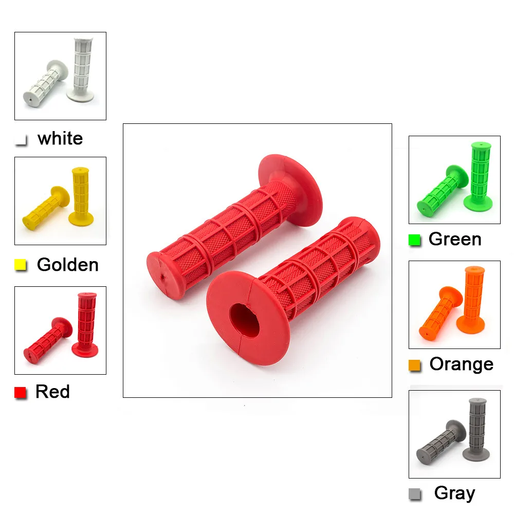 

7/8" 22mm Universal Handle Grip Dirt Pit Bike Motorcycle Handlebar Rubber Hand Grips For Suzuki Kawasaki Honda Suzuki Yamaha KTM