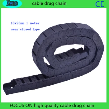 

18x25 Semi-enclosed Type Plastic Energy Chain For CNC Route Machine