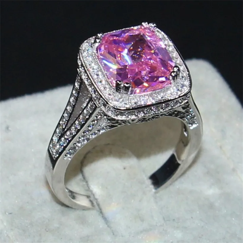 Choucong ювелирные изделия класса люкс 14KT белое золото заполненный проложить