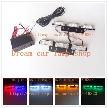 

03022 2*9 2X9LED 18 LED Warning Blinking Strobe Flash Lights/Lightbars for Deck Dash Grille LED EMERGENCY STROBE LIGHTS