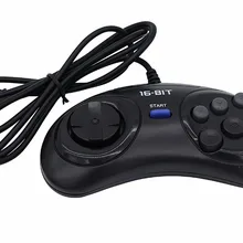 100 шт. игровой контроллер для Sega Genesis для 16 бит ручка контроллер 6 Кнопка геймпад для Sega MD игра Интимные аксессуары