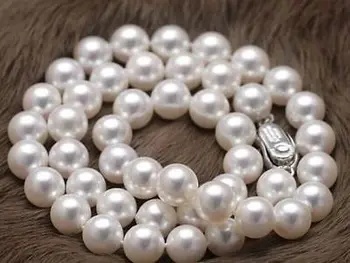 

Huge18" 9-10mm natural tahitian black peacock pearl necklace