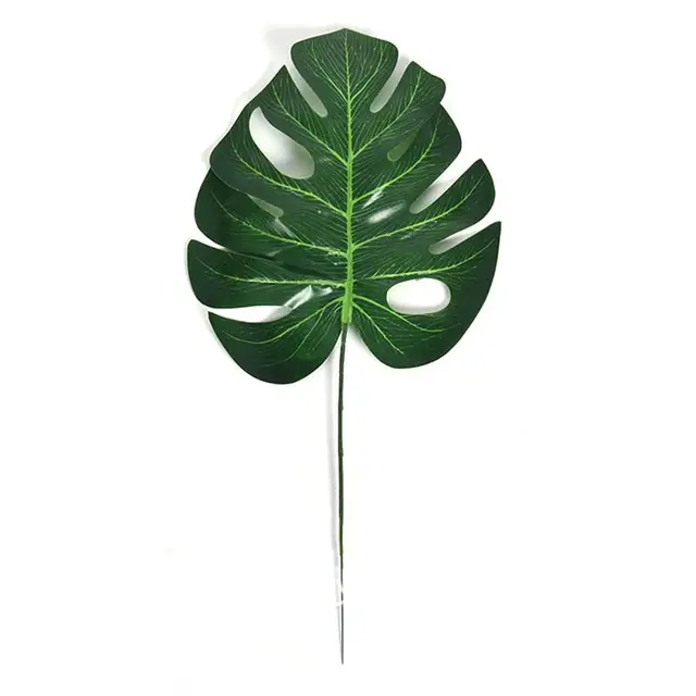 10pcs High Simulation Artificial Monstera Tropical Plant Leaf Home Party Office Store Decorations