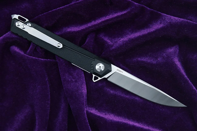 LEMIFSHE JK3311 G10 Flipper D2 стальное лезвие + стальная ручка уличный охотничий Карманный