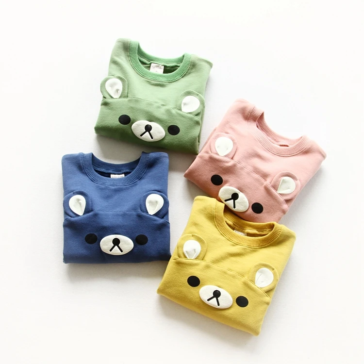 

Jchao kids Bear ears Hoodies Children Sweatshirt Boys Girls Spring Autumn Coat Cartoon Long Sleeve Casual Outwear Baby Clothing