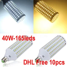 DHL Для светодиодный кукурузная лампа 40 Вт Светодиодный свет E40 E27 B22 светодиодный свет холодный белый/теплый белый светодиодный светильник AC110/22
