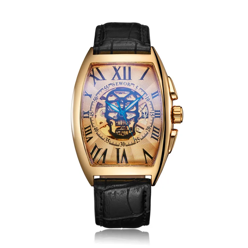 

New Luxury Top Brand Mens Watches Leather Automatic Mechanical Watch Men Male Clock Business Waterproof Sport Watches Wristwatch