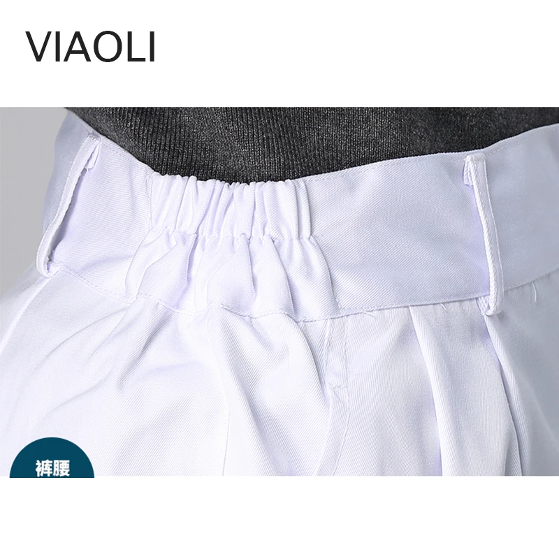 Viaoli больничные медицинские облегающие длинные штаны модный дизайн скрабы салон красоты медсестры рабочие брюки