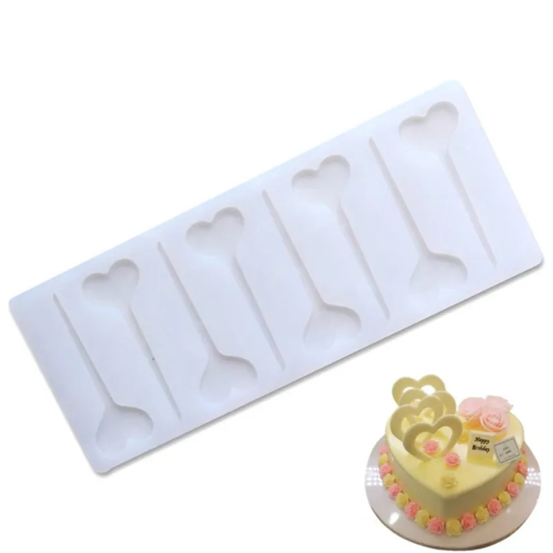 

New DIY 3D Heart shape Silicone Chocolate Mold Bakeware Birthday Cake Cookie Decorating Tools Chocolate Mould Stencil Muffin Pan