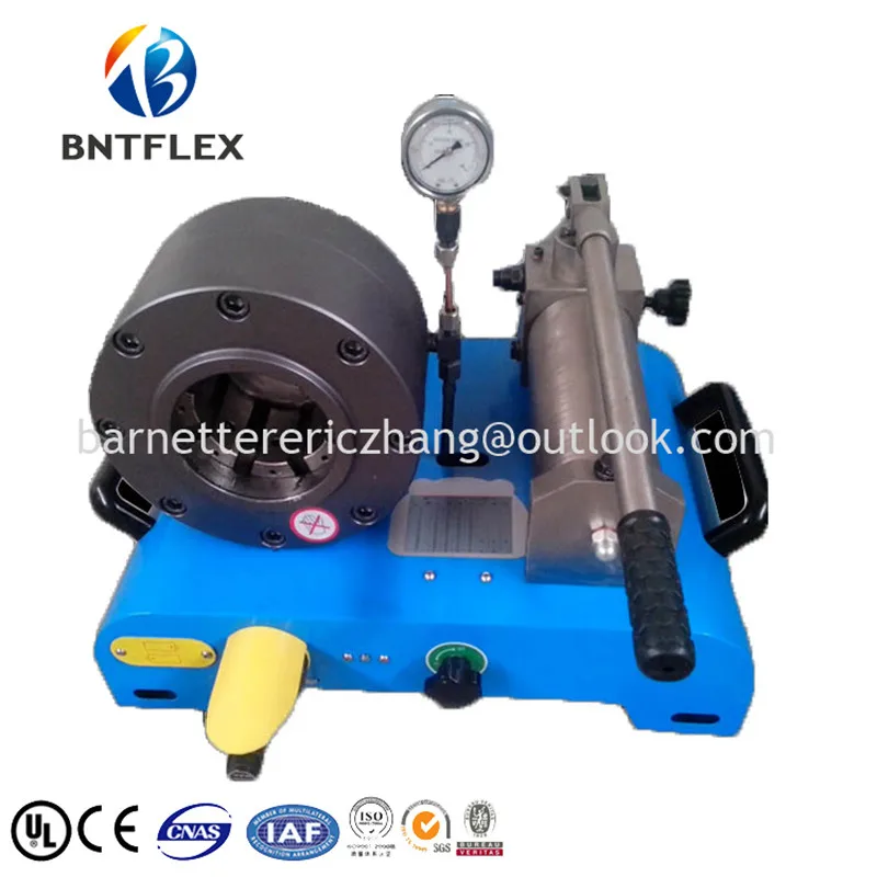 1/4\ 1-1/4\ simple small hand hydraulic hose crimper machine for Underground Mining works