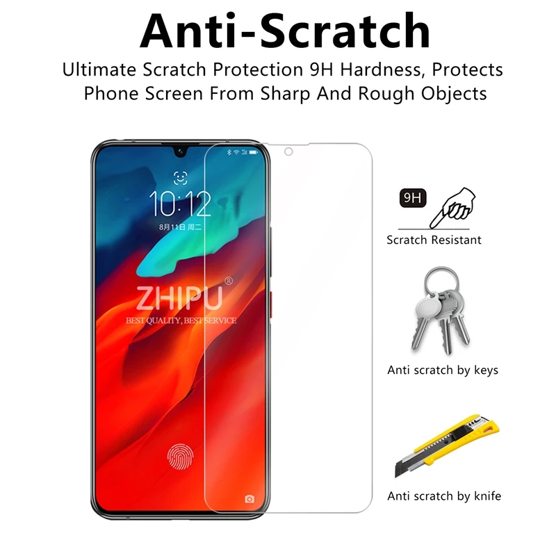 2 шт. закаленное стекло для Lenovo Z6 Pro Защита экрана 2.5D 9H Премиум Закаленное защитная