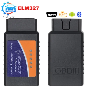 

ELM327 V2.1 Bluetooth Auto OBD2 Diagnostic Scanner Works on Android Symbian Windows Toruqe ELM 327 on/off elm 327 Auto Scan tool